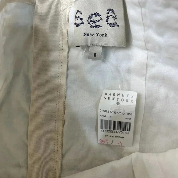 Sea Ny Jacquard Strapless Cocktail Dress Size 8 Formal Event Bridal Event Ivory - Picture 5 of 9